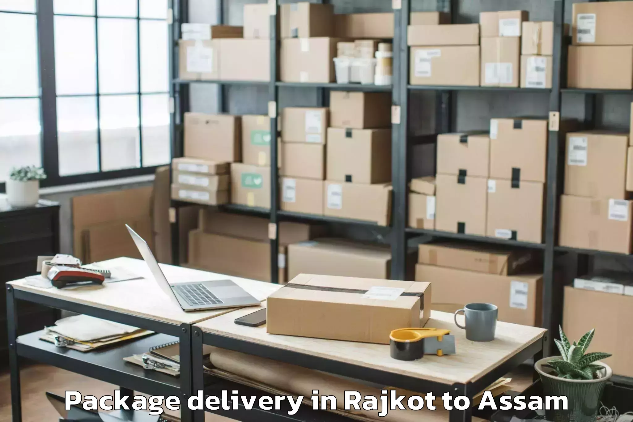 Get Rajkot to Chaparmukh Package Delivery